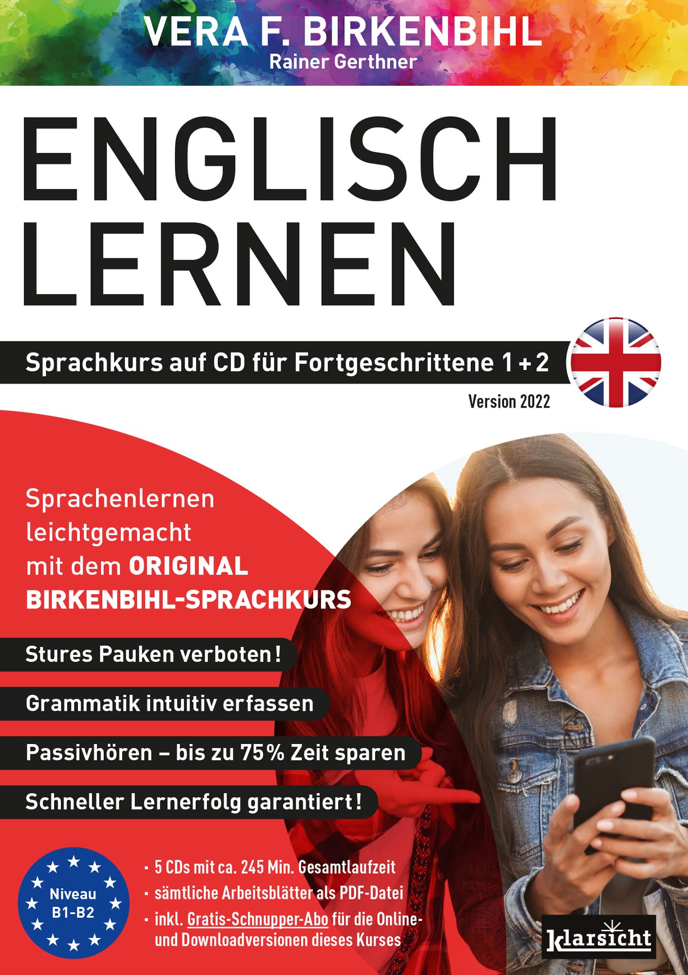 Englisch lernen für Fortgeschrittene 1+2 (ORIGINAL BIRKENBIHL): Sprachkurs auf 5 CDs inkl. Gratis-Schnupper-Abo für den Onlinekurs Foreign Languages ​​& Dictionaries