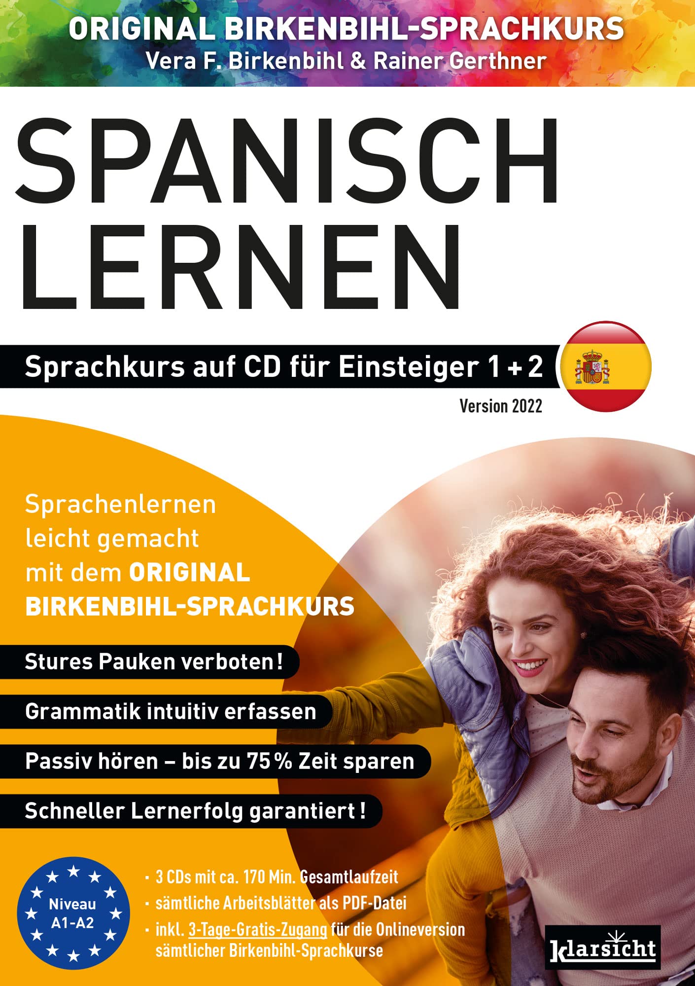 Spanisch lernen für Einsteiger 1+2 (ORIGINAL BIRKENBIHL): Sprachkurs auf 3 CDs inkl. Gratis-Schnupper-Abo für den Onlinekurs Foreign Languages ​​& Dictionaries