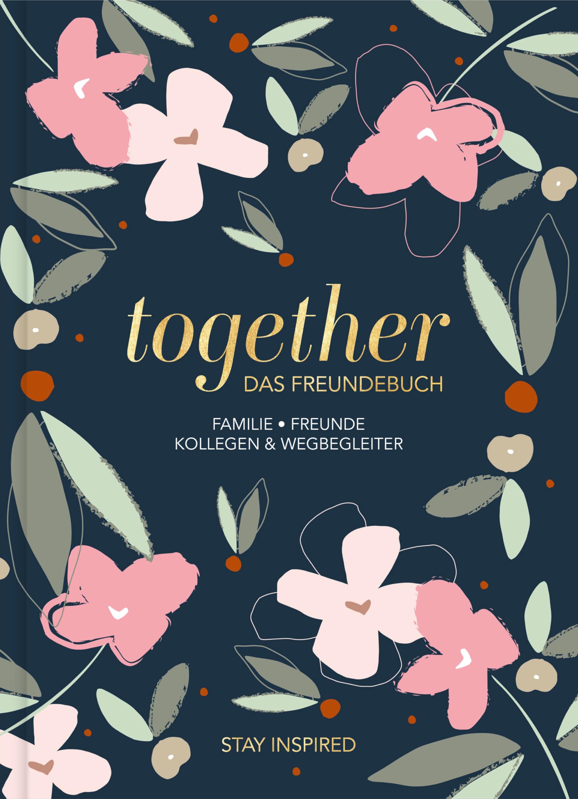 Freundebuch für Erwachsene | Album zum Ausfüllen für Freunde und Kollegen mit edler Goldprägung | Freundschaftsbuch, Poesiealbum, Erinnerungsalbum als Geschenk Living & Furnishing