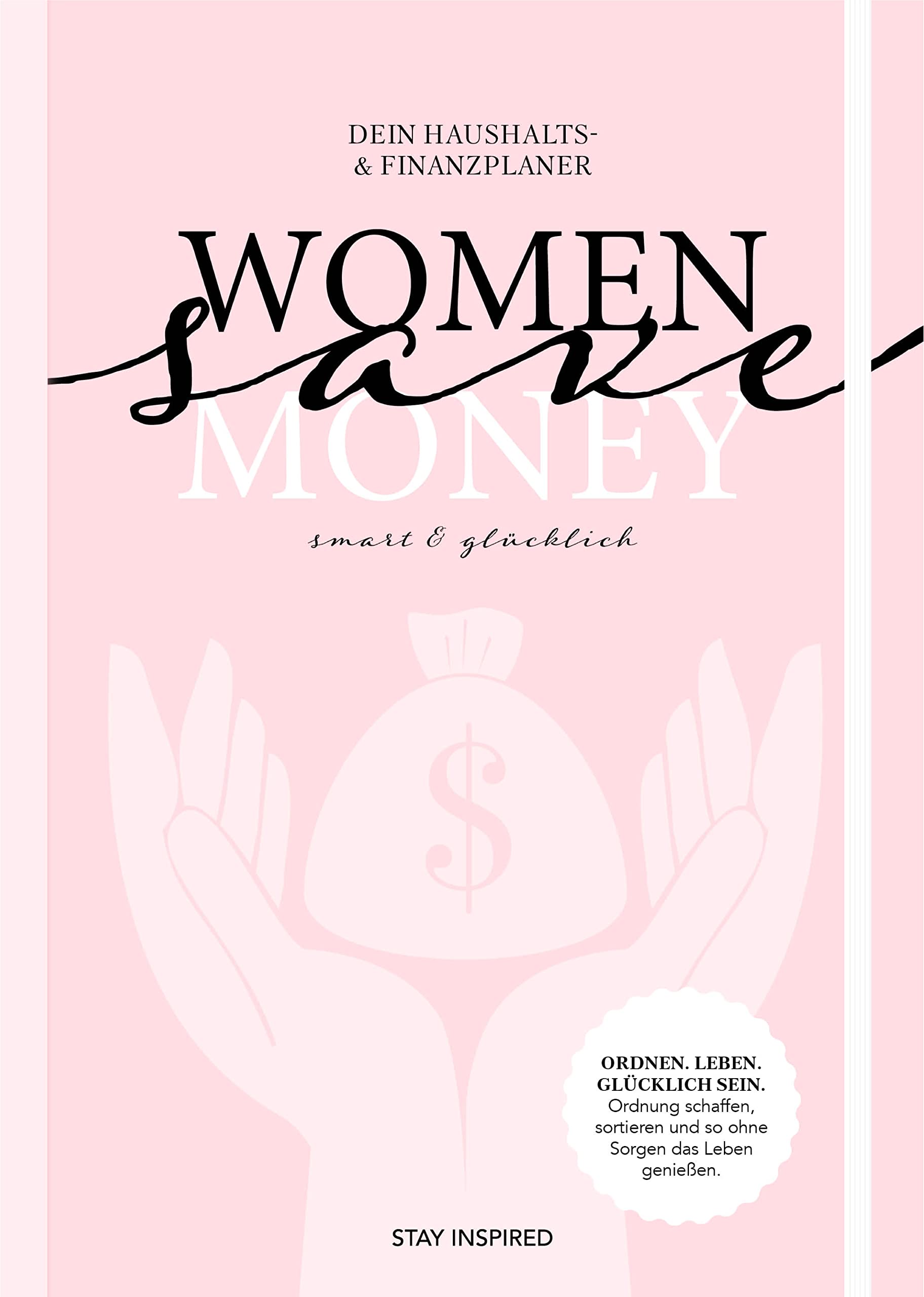 Women save Money | Haushalts- und Finanzplaner für Frauen inkl. Spar-Tipps und Spar Challenge für Einnahmen und Ausgaben | Rosa Budgetplaner für 1 Jahr Law