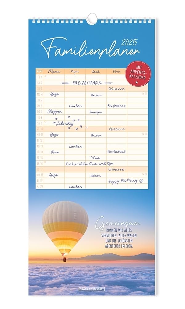 Familienplaner 2025 Classic: Familienplaner book