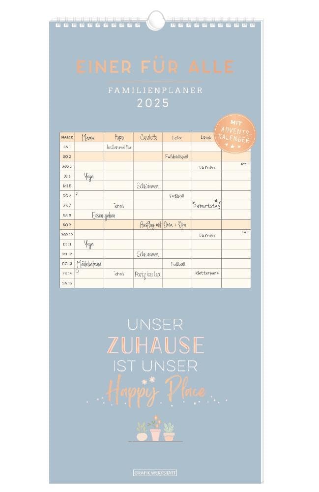 Familienplaner 2025 Einer für alle: Familienplaner book