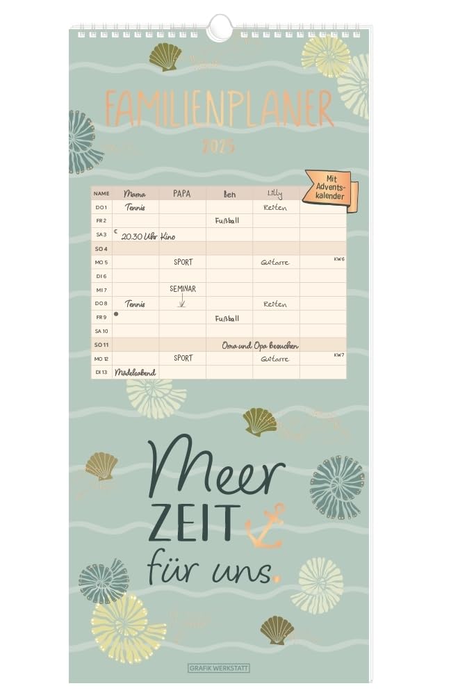 Familienplaner 2025 Meer Zeit für uns!: Familienplaner book