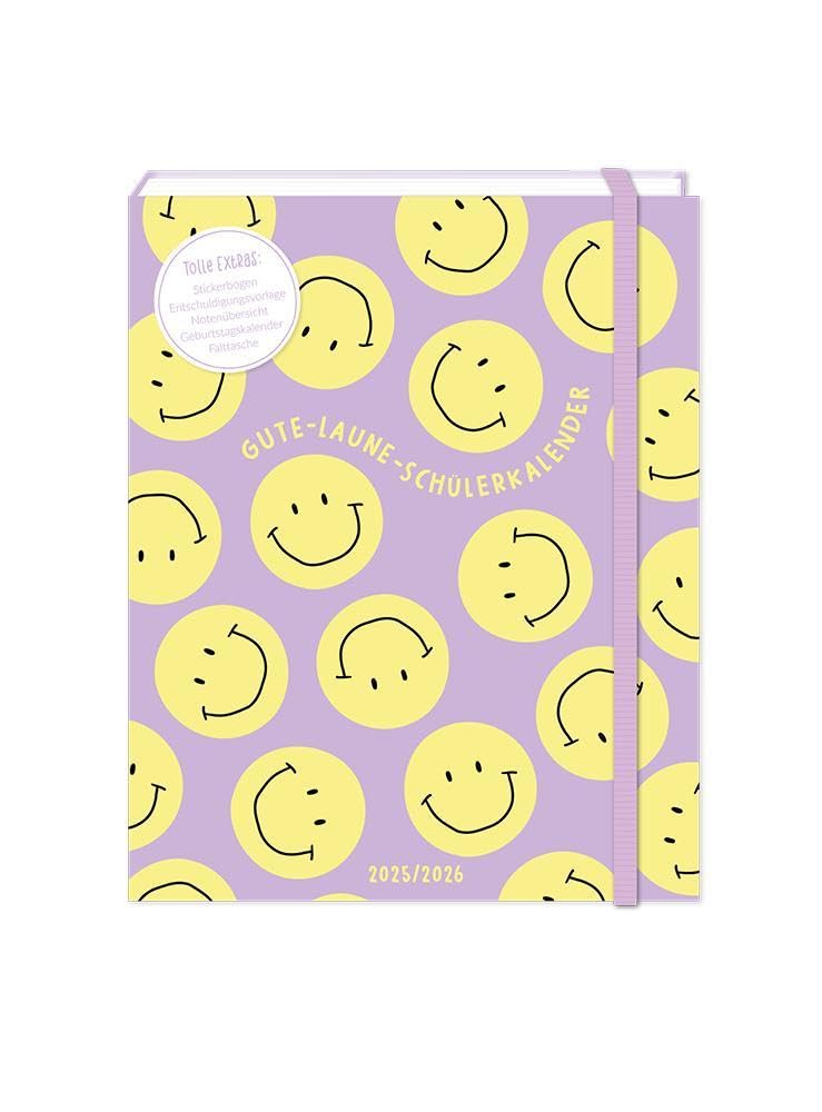 Schülerkalender 2025 / 2026 Gute Laune: Terminplaner Hardcover: Terminplaner Softcover Living & Furnishing