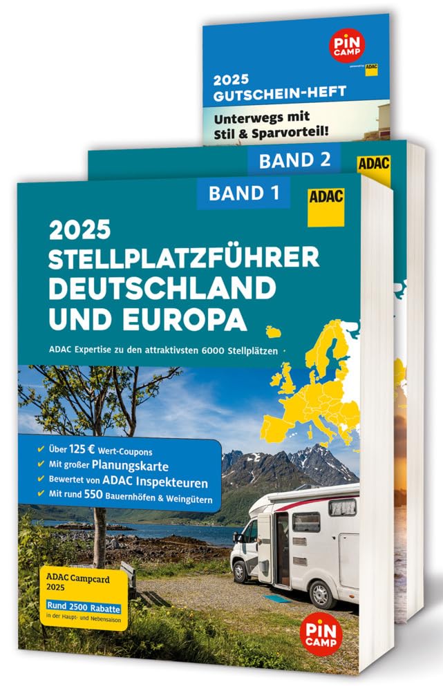 ADAC Stellplatzführer 2025 Deutschland und Europa Leisure, Home & Garden