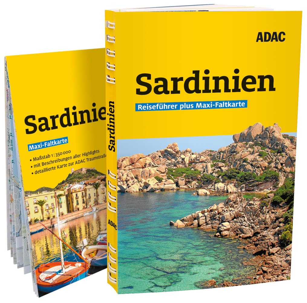 ADAC Reiseführer plus Sardinien: Mit Maxi-Faltkarte und praktischer Spiralbindung Leisure, Home & Garden