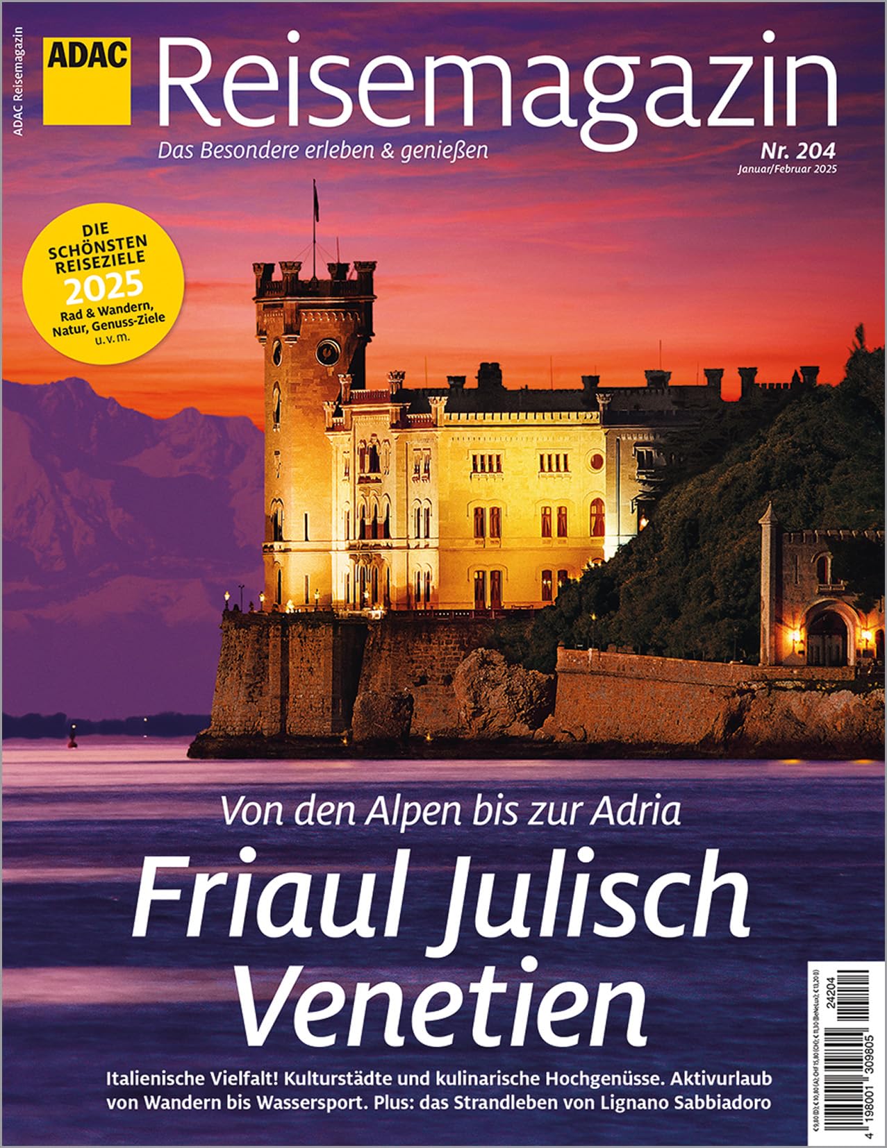 ADAC Reisemagazin mit Titelthema Friaul-Julisch-Venetien Leisure, Home & Garden