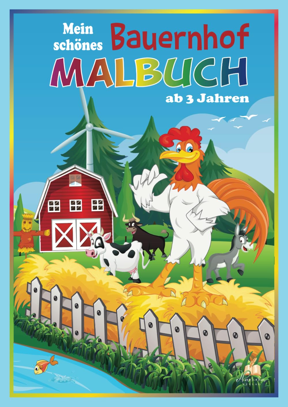 Mein schönes Bauernhof Malbuch ab 3 Jahren: 50 schöne und abwechslungsreiche Malvorlagen zum kunterbunten Ausmalen für Kleinkinder. Film, Art & Culture
