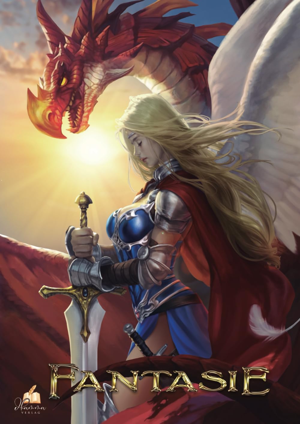 Fantasie: Malbuch für Erwachsene. Das sagenhafte Ausmalbuch für Erwachsene und Teenager mit kämpferischen Engeln, Elfen, Drachen, Orks, Zwergen, Zauberern und weiteren Fantasy Charakteren. Superheroes