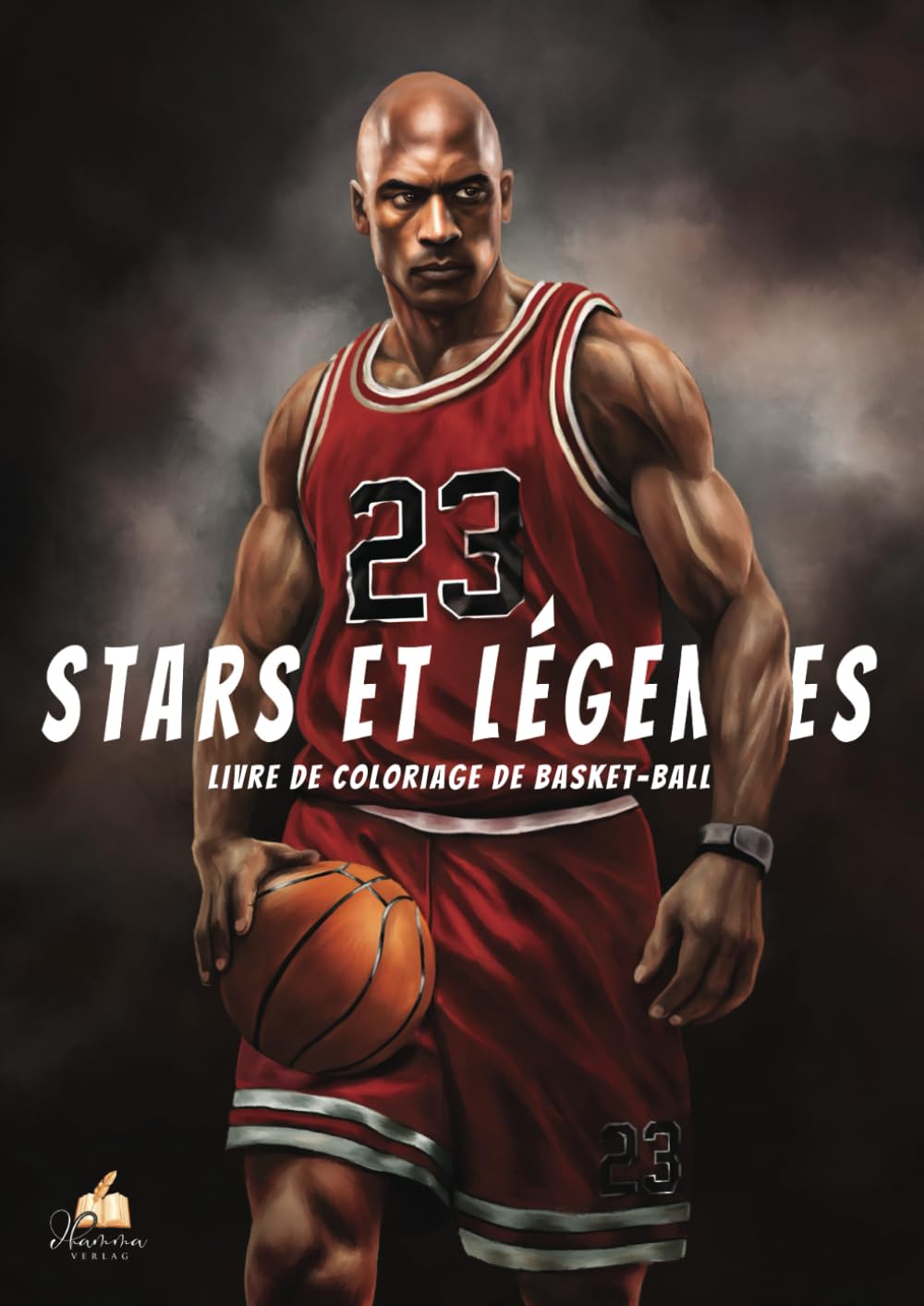 Livre de coloriage de basket-ball - STARS et LÉGENDES: 55 illustrations authentiques en noir et blanc de champions actuels et anciens de la NBA. book