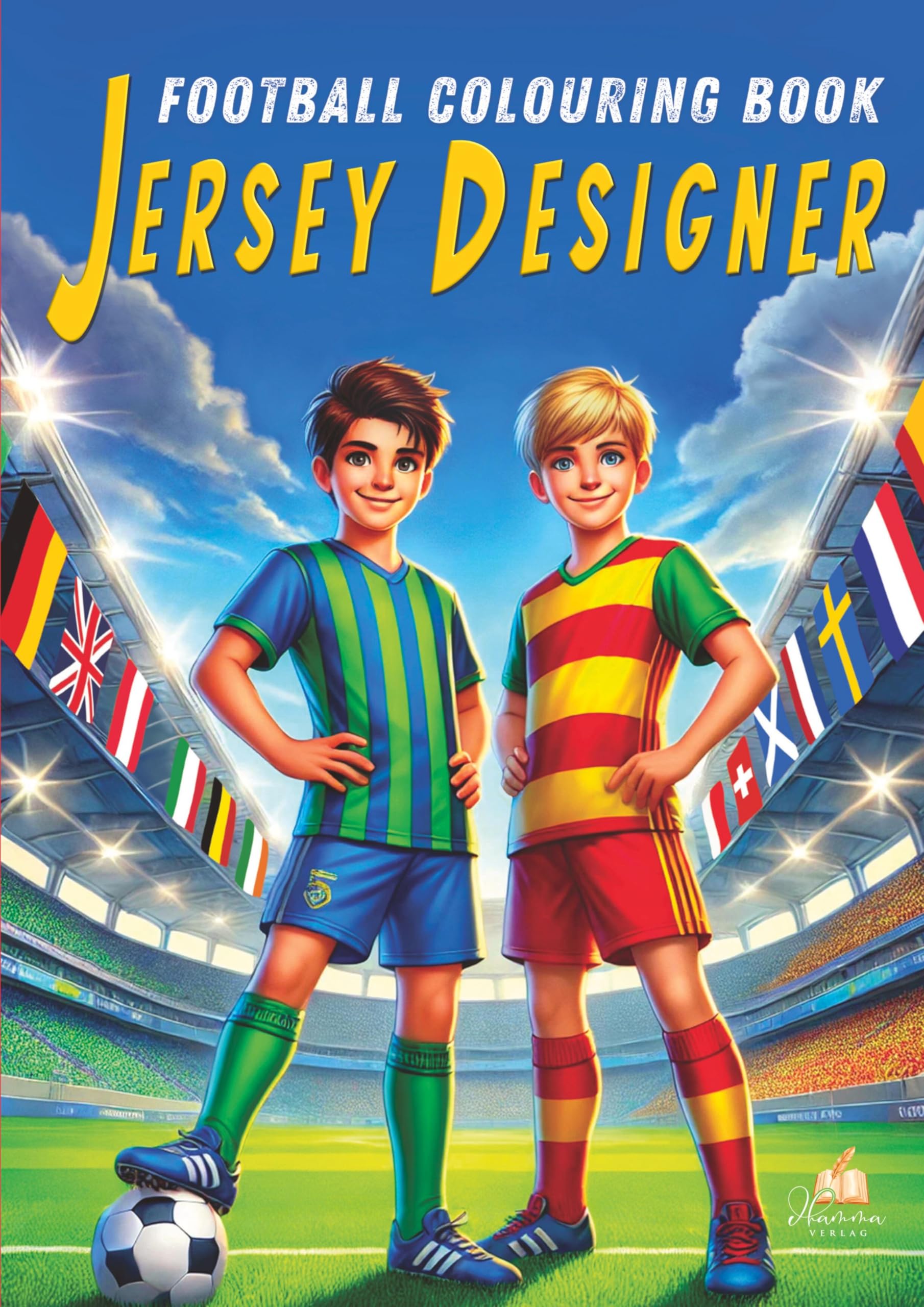 Football Colouring Book - Jersey Designer Arts & Music