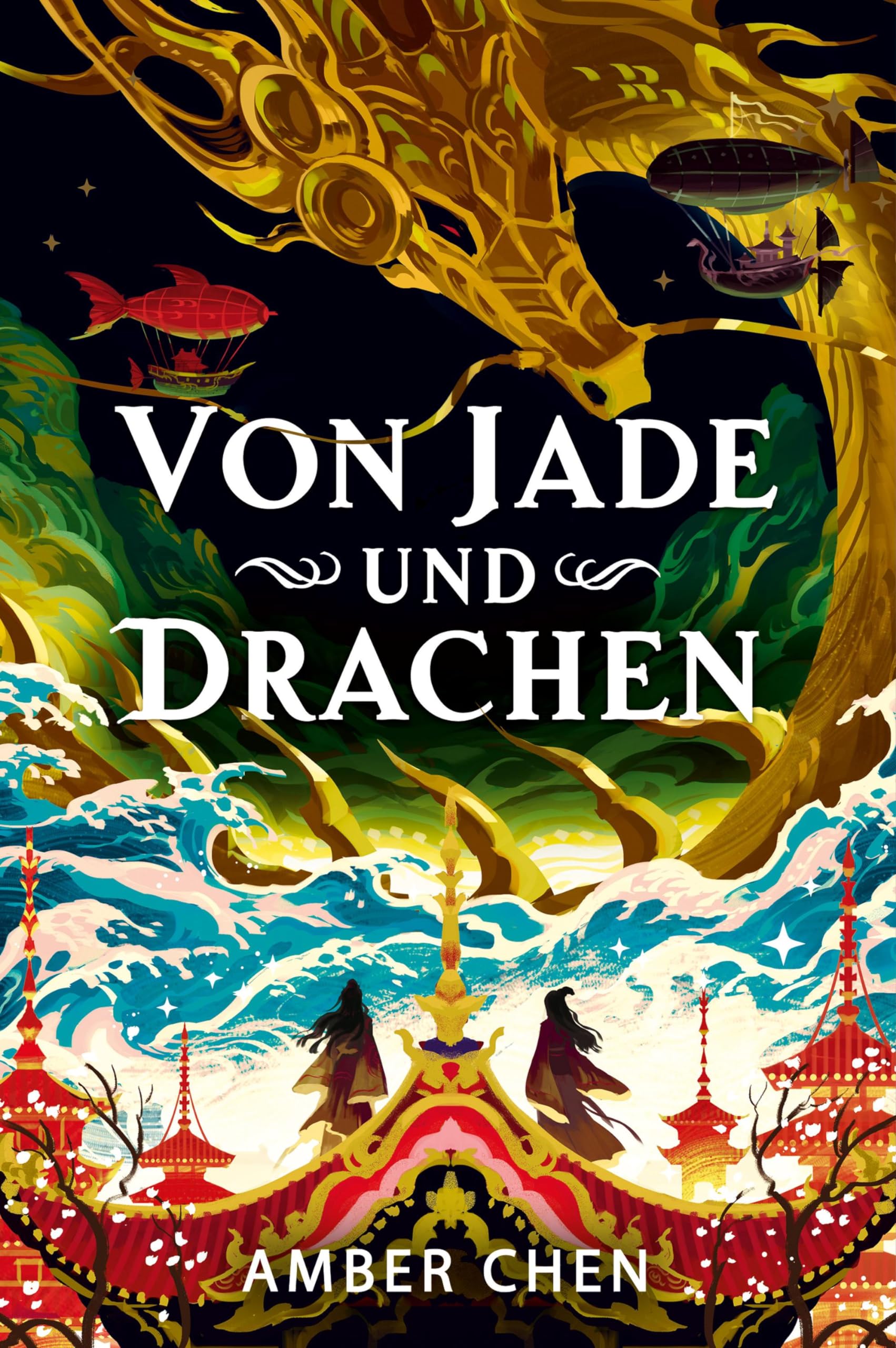 Von Jade und Drachen (Der Sturz des Drachen 1): Silkpunk Fantasy mit höfischen Intrigen – Mulan trifft auf Iron Widow | Collector’s Edition mit Farbschnitt und Miniprint Historical Fiction