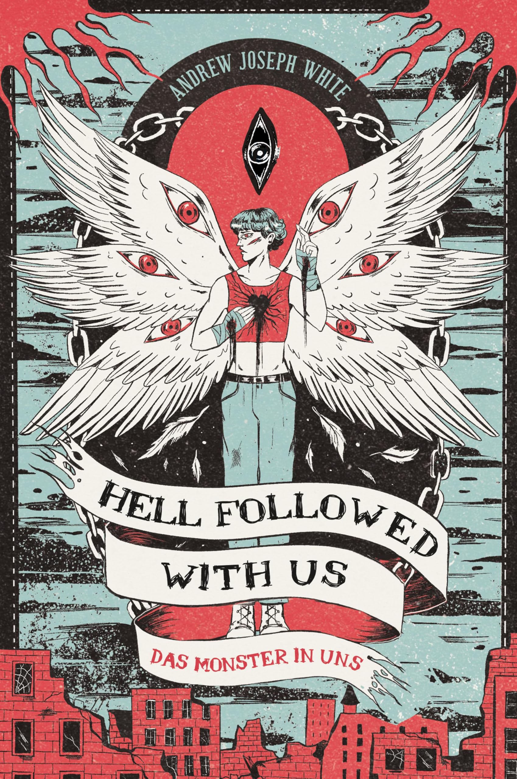 Hell Followed with us - Das Monster in uns: Eine düstere postapokalyptische Fantasy - Auf Goodreads gefeiert! Erstauflage mit gestaltetem Farbschnitt Dark Fantasy
