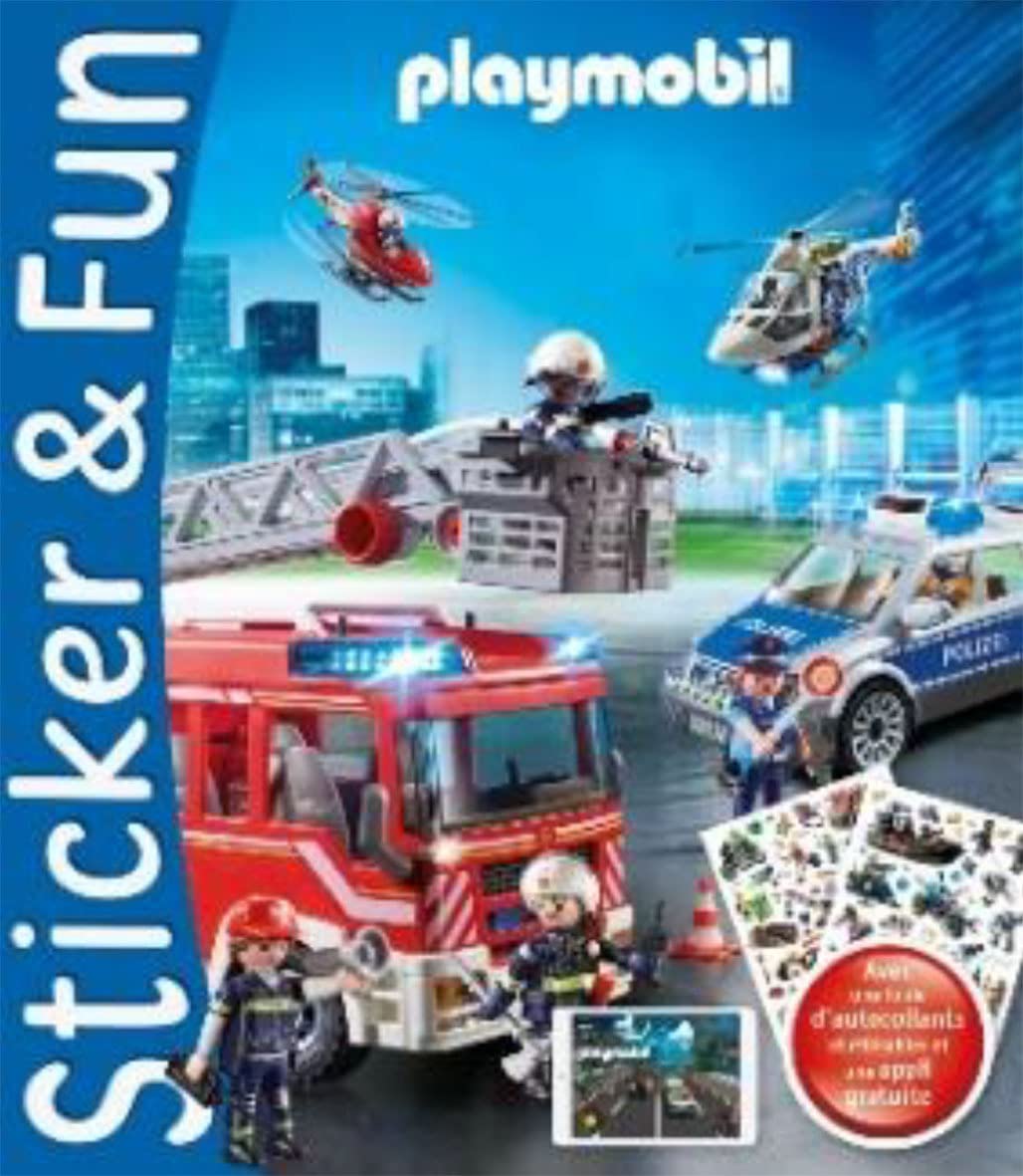 PLAYMOBIL - POMPIERS STICKER AND FUN - 2 EN 1 Tiptoi & Games