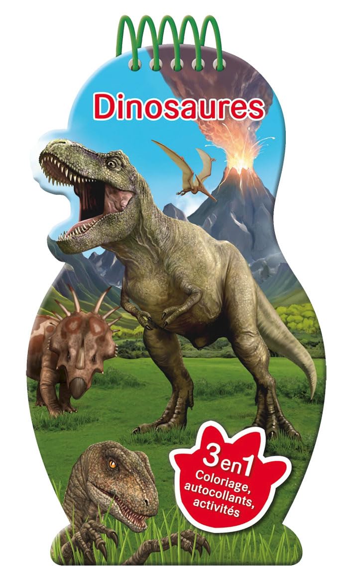 Dinosaures 3 en 1 - activity fun book