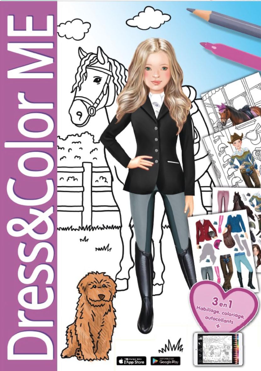 Cavaliers mini dress and color me 3 en 1 book