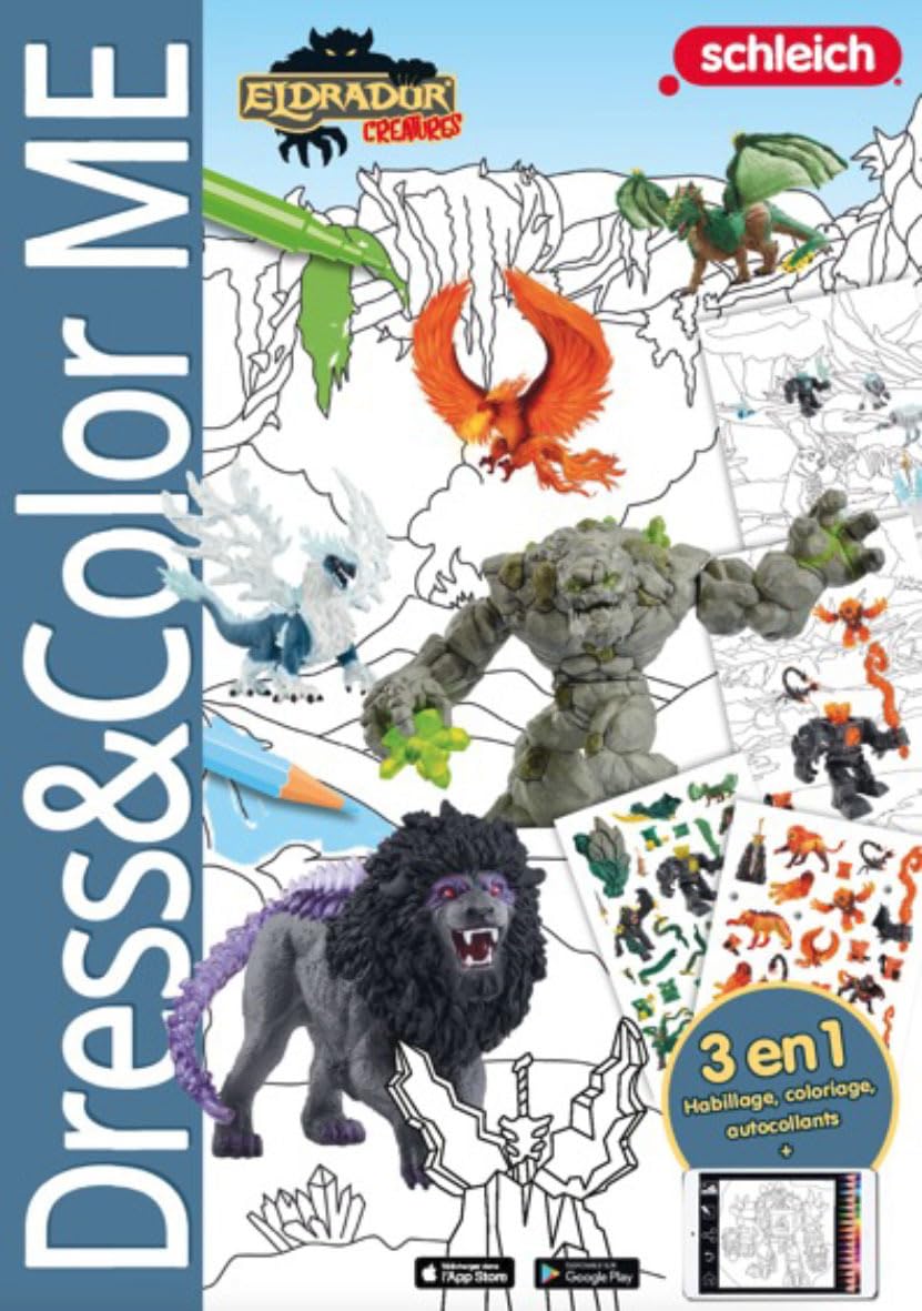 SCHLEICH ELDRADOR MINI DRESS AND COLOR ME 3 EN 1 Tiptoi & Games