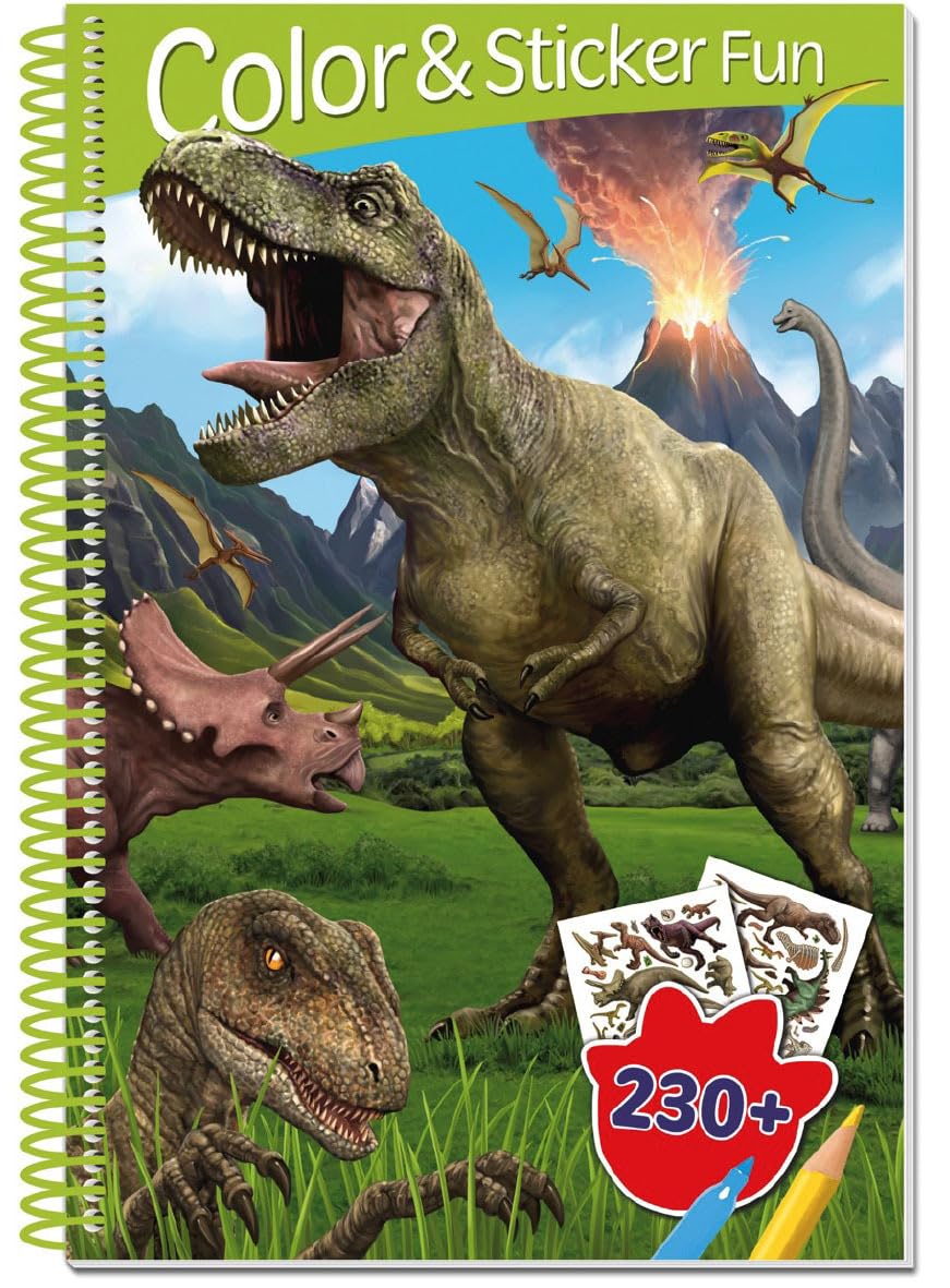 DINOSAURES - 3D LENTICULAR COLOR AND STICKER FUN Tiptoi & Games