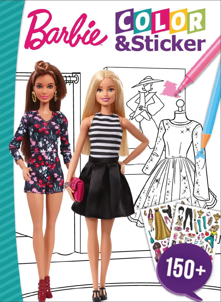 BARBIE - FASHION COLOR AND STICKER book
