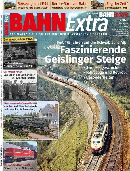 Faszinierende Geislinger Steige: Bahn Extra 3/2025 Leisure, Home & Garden