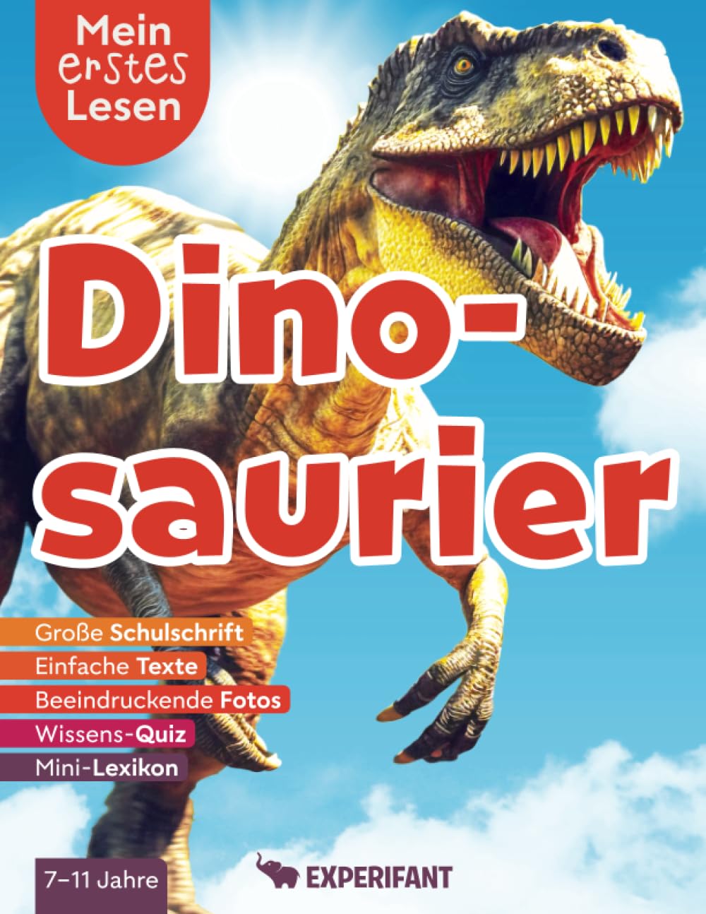 Mein erstes Lesen: Dinosaurier: Spannendes Wissen für Erstleser - Mit einfachen Texten, großer Schulschrift, beeindruckenden Fotos und Wissens-Quiz (Mein erstes Lesen: Spannendes Wissen für Erstleser) Non-fiction