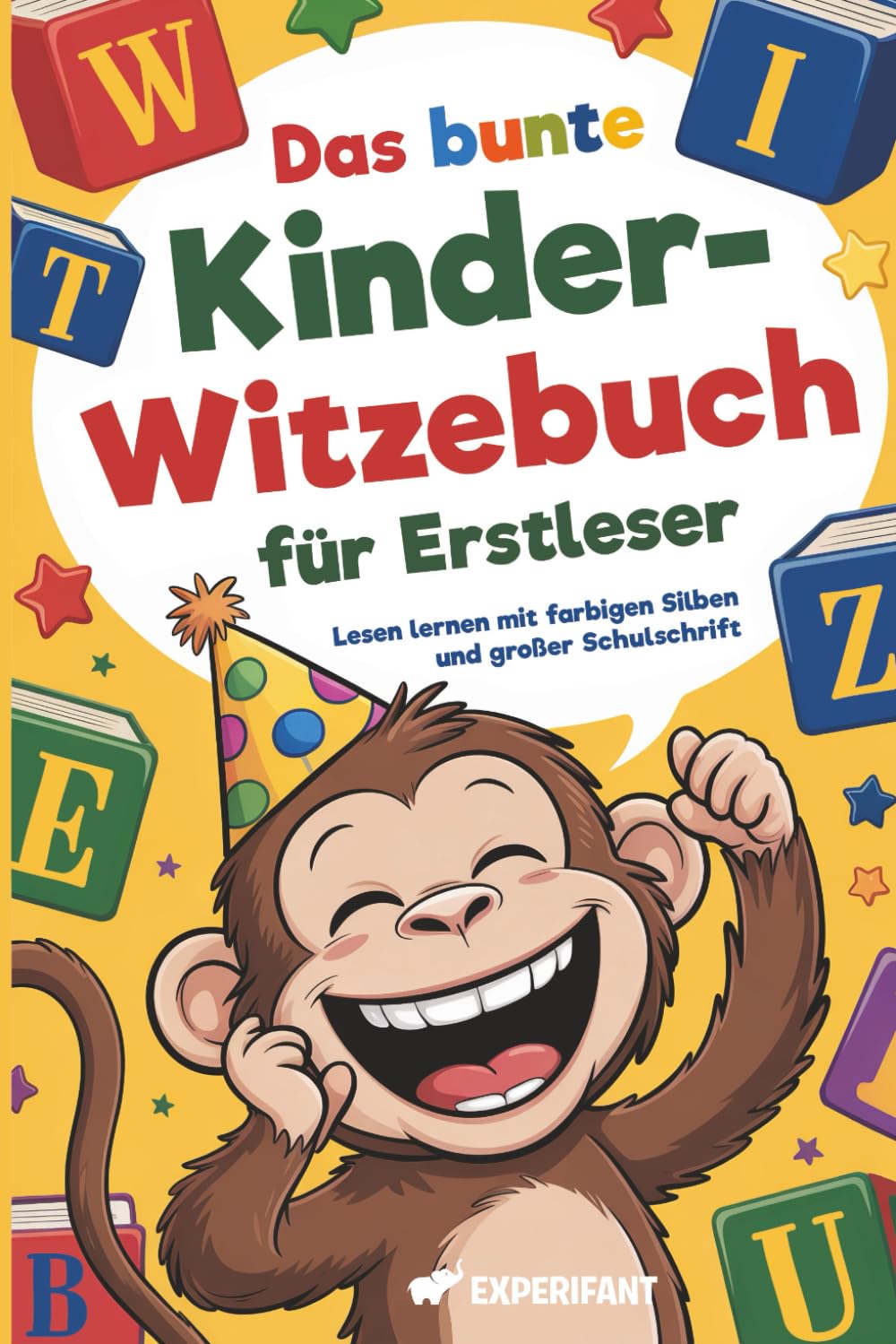 Das bunte Kinder-Witzebuch für Erstleser: Lesen lernen mit farbigen Silben und großer Schulschrift (Beschäftigungsbücher für die Grundschule, Band 4) Arts & Music
