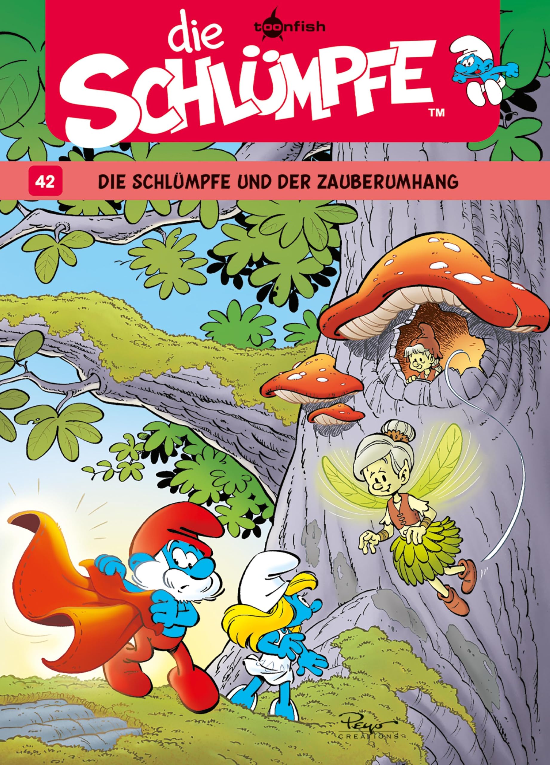 Die Schlümpfe. Band 42: Die Schlümpfe und der Zauberumhang Manga