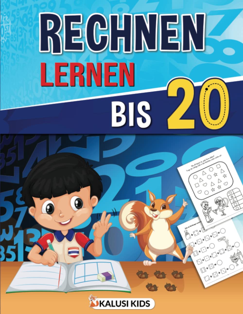 Rechnen lernen bis 20: Das XXL Mathe Rechenheft für Zuhause - Richtig rechnen lernen für die 1. Klasse inkl. Zahlen schreiben lernen! book