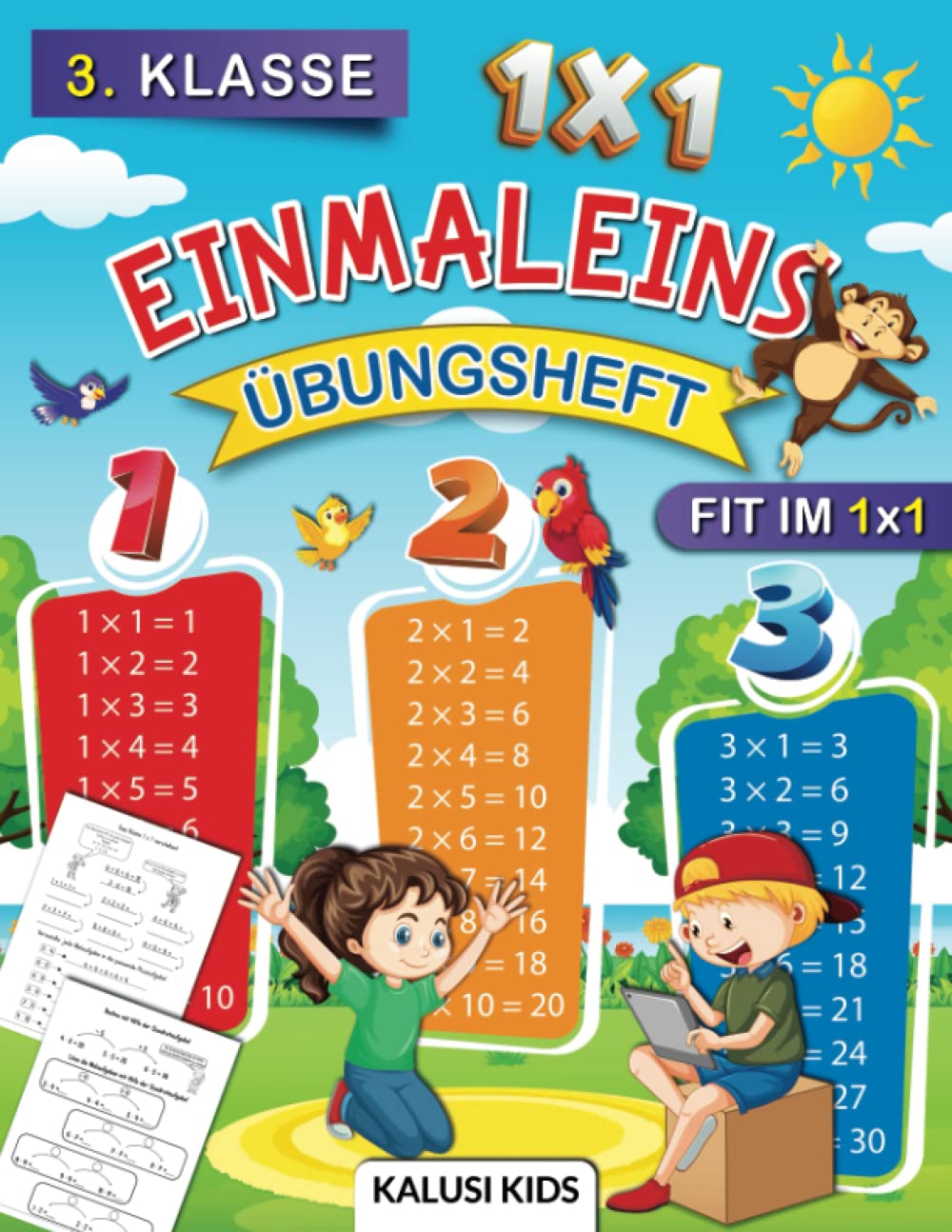 3. Klasse 1x1 Einmaleins Übungsheft: So gelingt der Start ins Einmaleins - 1x1 lernen mit Malreihen, Kernaufgaben,..und vielen weiteren Aufgaben rund ums 1x1 Study Guides