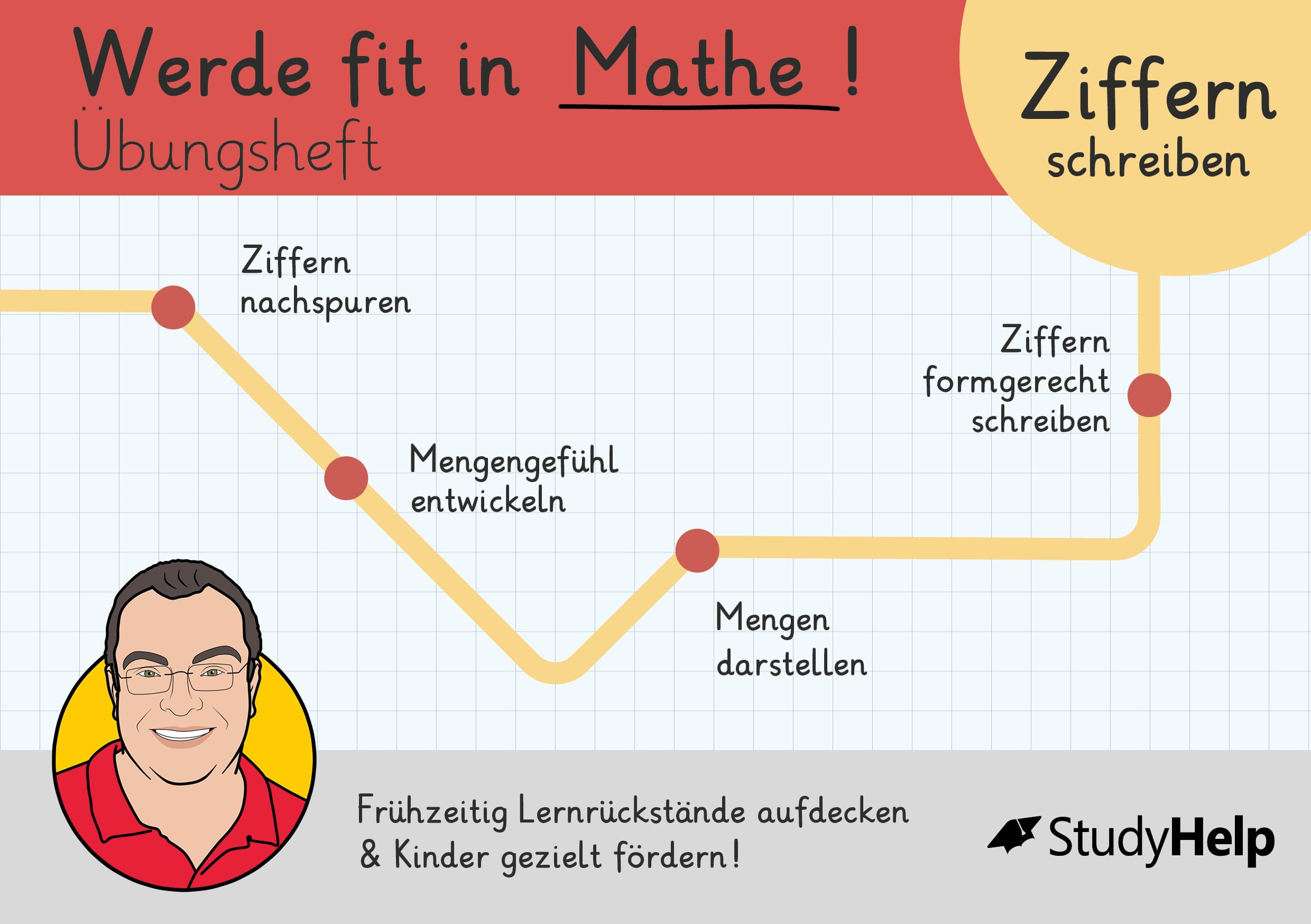 Werde fit in Mathe: Ziffern schreiben und mit Mengen in Verbindung bringen Learning & Reference