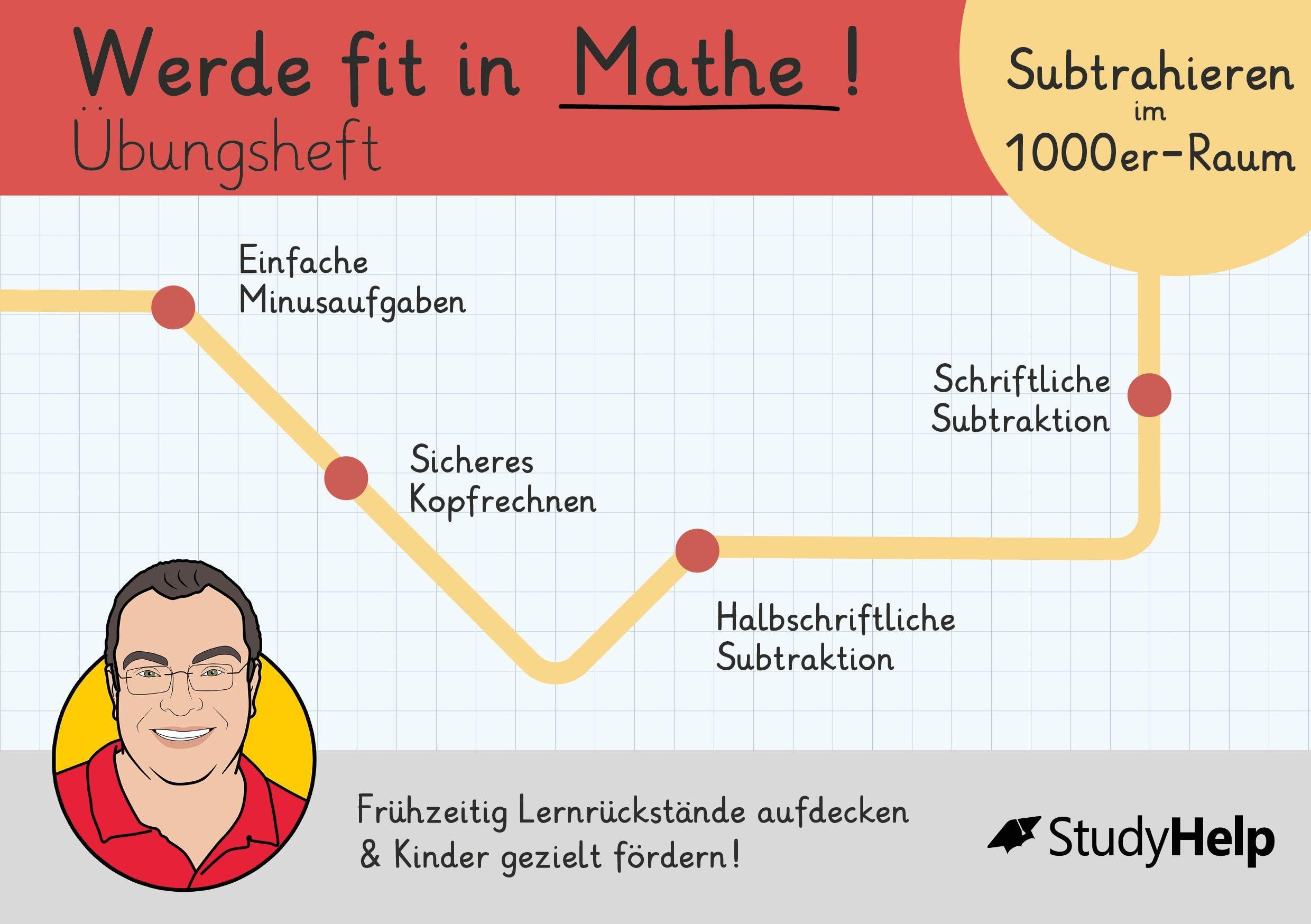 Werde fit in Mathe - Subtraktion bis 1000: Übungsheft für die 3. Klasse Books