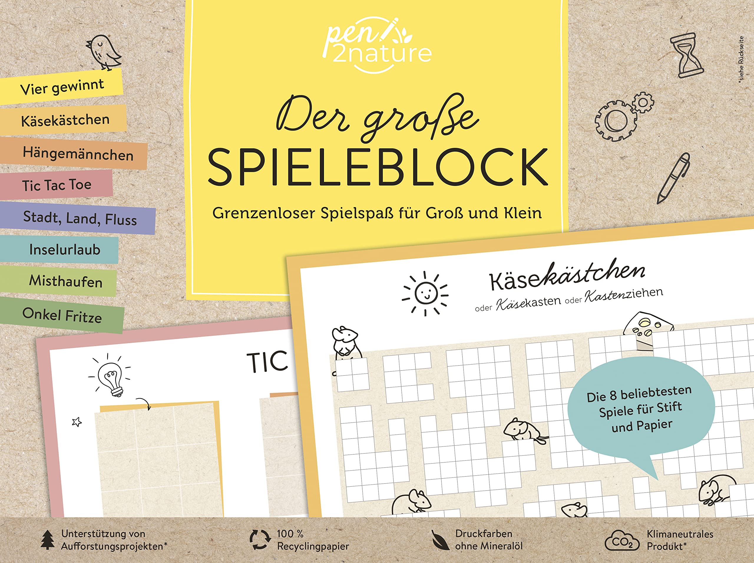 Der große Spieleblock. Umweltfreundlicher Spielspaß für Groß und Klein Parents & Children