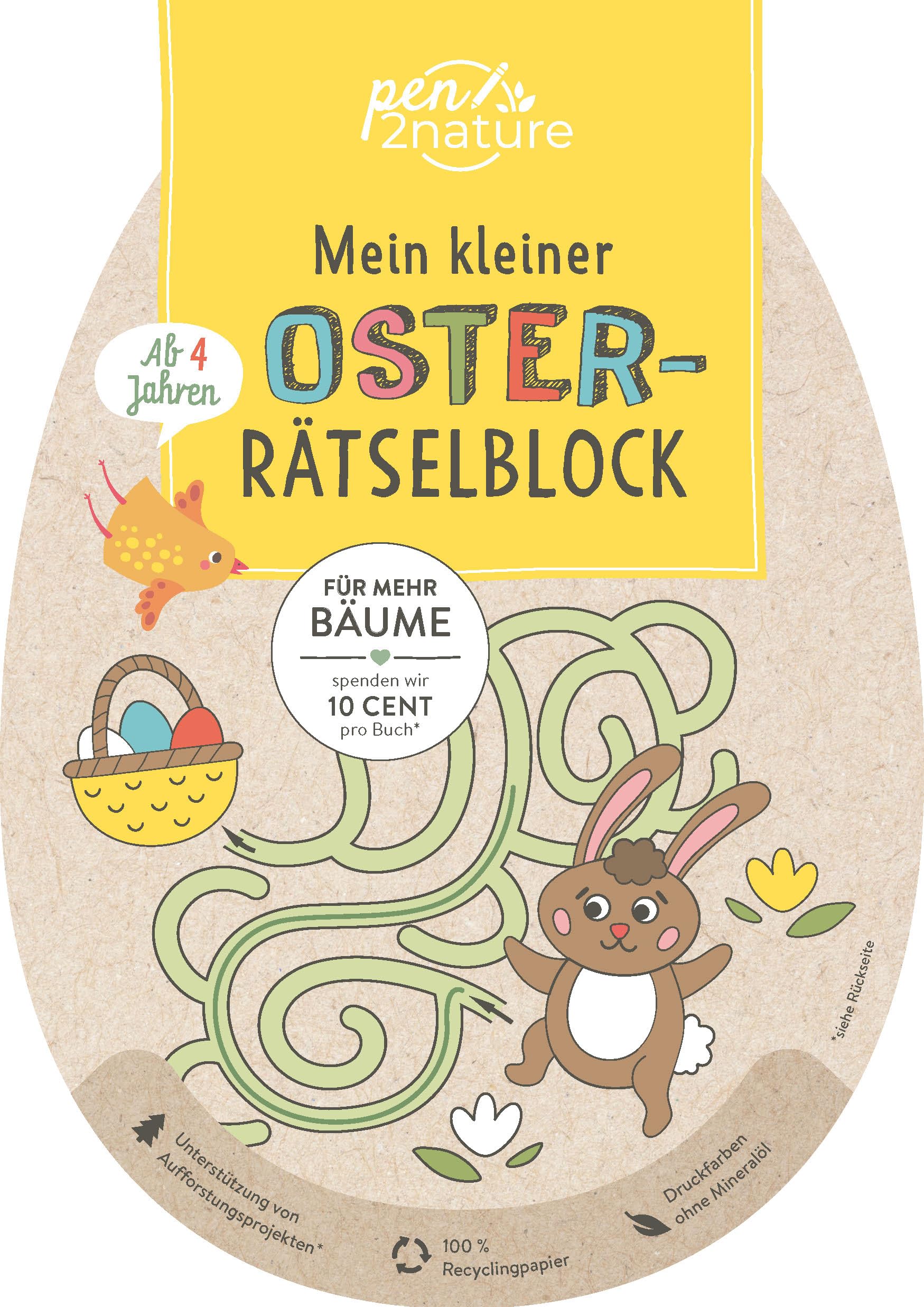 Mein kleiner Oster-Rätselblock für Kinder ab 4 Jahren book