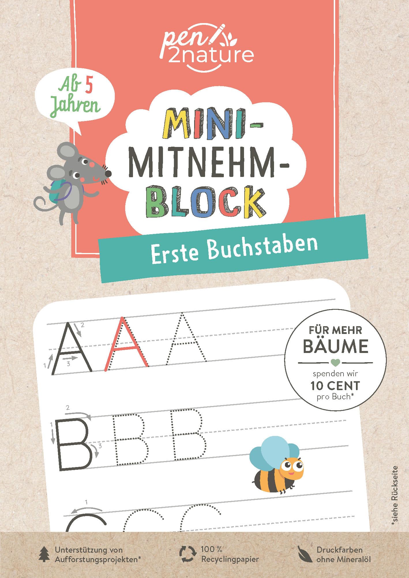 Mini-Mitnehm-Block Erste Buchstaben: Spielerisches Buchstaben-Training im handlichen Mini-Format | perfekte Kinderbeschäftigung für unterwegs | Ab 5 Jahren Social Sciences