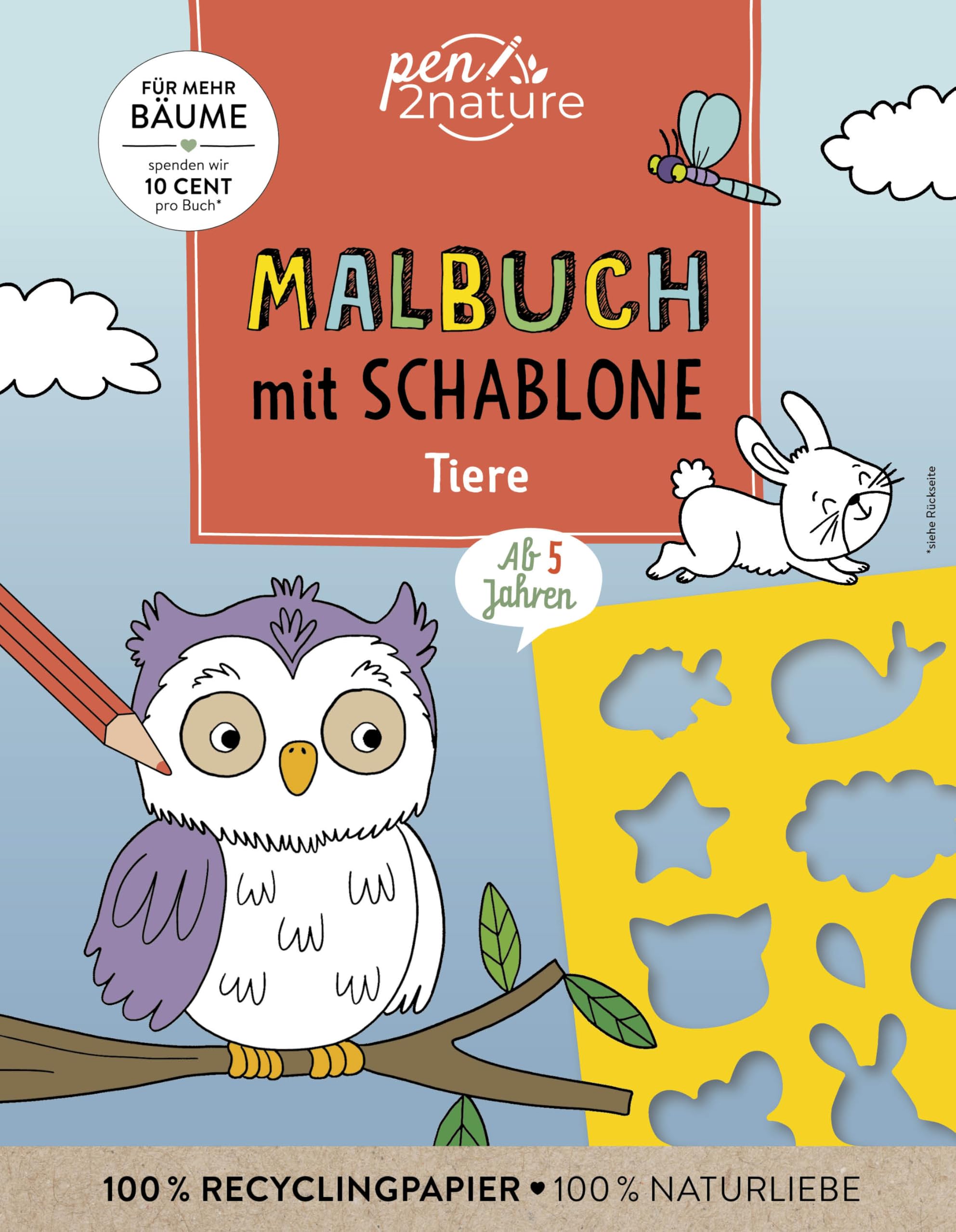 Malbuch mit Schablone. Tiere Non-fiction
