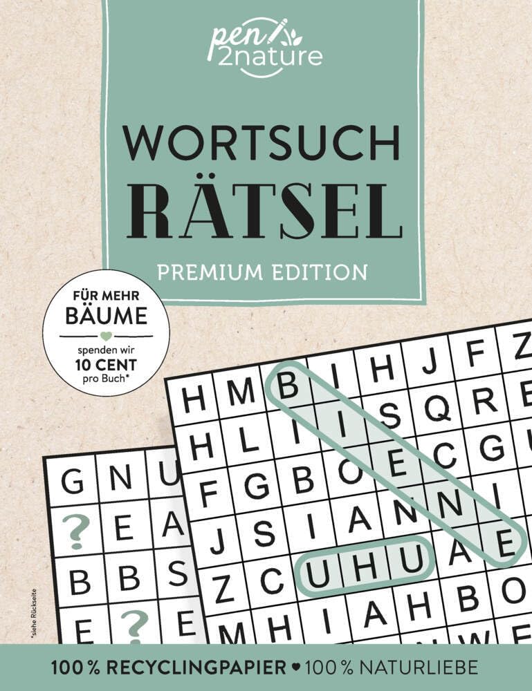 Wortsuchrätsel I Premium Edition I hochwertiger Knobelspaß von Pen2Nature Lifestyle