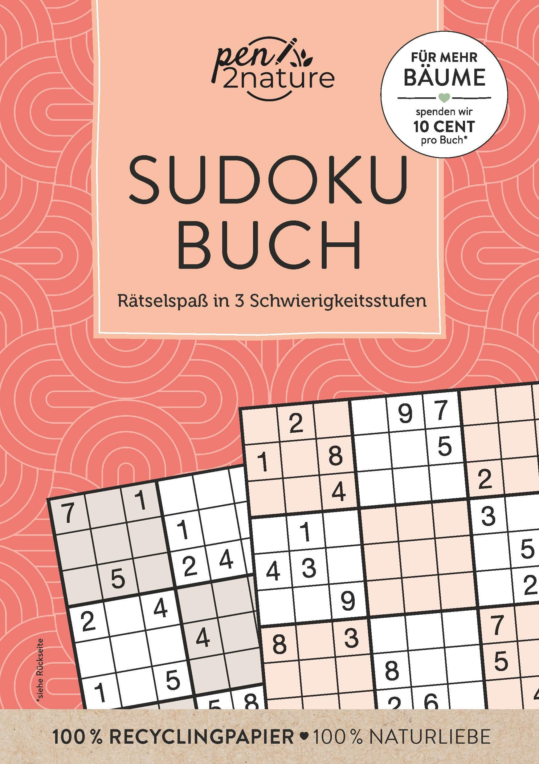 Sudoku Buch: Rätselspaß in 3 Schwierigkeitsstufen Lifestyle