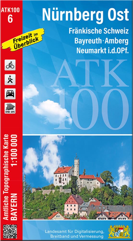 ATK100-6 Nürnberg Ost (Amtliche Topographische Karte 1:100000) Leisure, Home & Garden