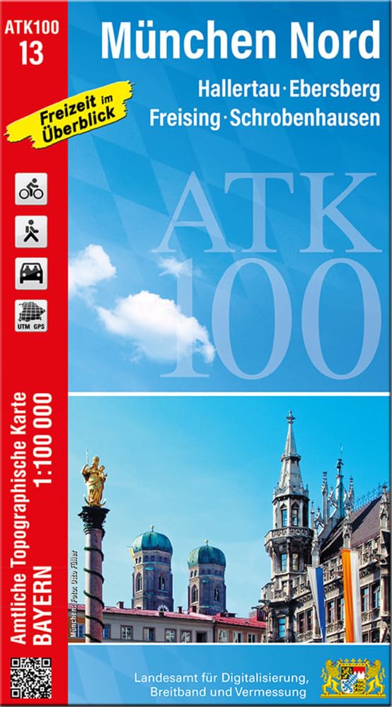 ATK100-13 München Nord (Amtliche Topographische Karte 1:100000) Leisure, Home & Garden