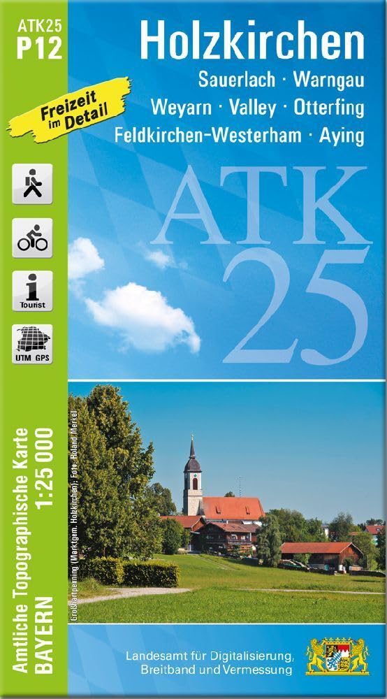 ATK25-P12 Holzkirchen (Amtliche Topographische Karte 1:25000) Leisure, Home & Garden