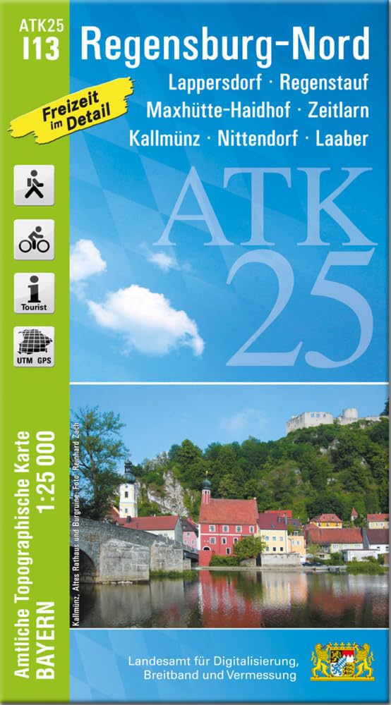 ATK25-I13 Regensburg-Nord (Amtliche Topographische Karte 1:25000) Leisure, Home & Garden
