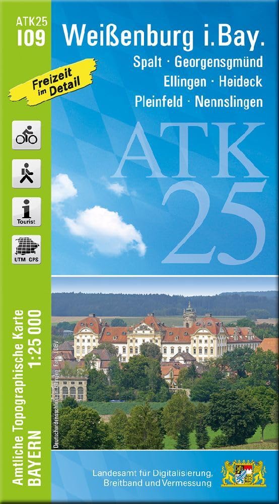 ATK25-I09 Weißenburg i.Bay. (Amtliche Topographische Karte 1:25000) Leisure, Home & Garden