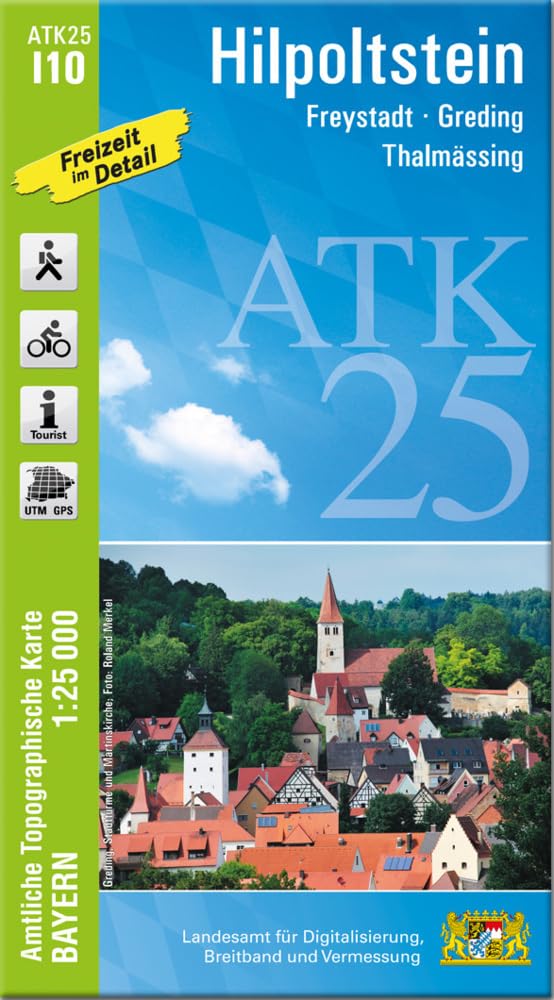 ATK25-I10 Hilpoltstein (Amtliche Topographische Karte 1:25000) Leisure, Home & Garden