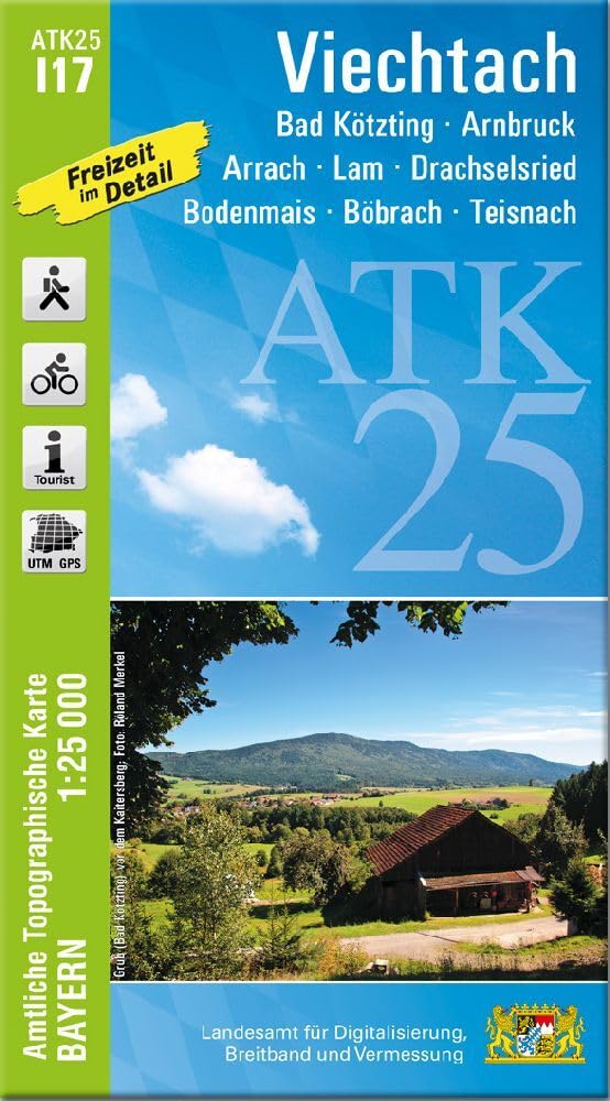 ATK25-I17 Viechtach (Amtliche Topographische Karte 1:25000) Leisure, Home & Garden