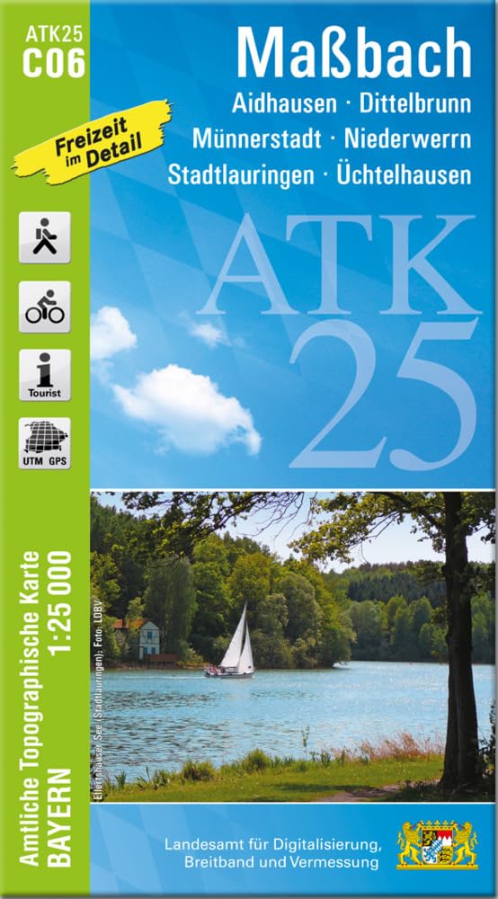 ATK25-C06 Maßbach (Amtliche Topographische Karte 1:25000): Aidhausen, Dittelbrunn, Münnerstadt, Niederwerrn, Stadtlauringen, Üchtelhausen (ATK25 Amtliche Topographische Karte 1:25000 Bayern) Leisure, Home & Garden