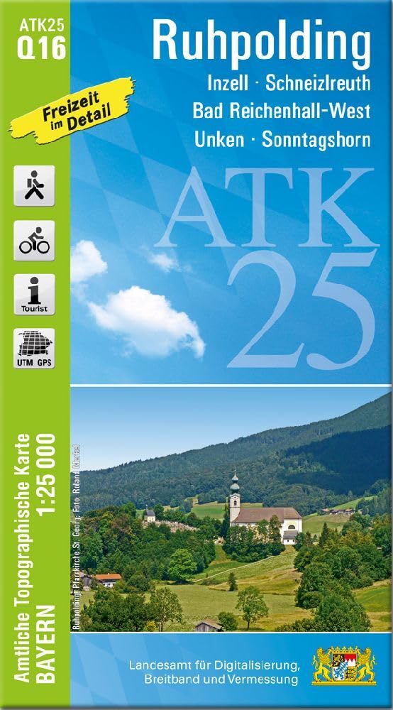ATK25-Q16 Ruhpolding (Amtliche Topographische Karte 1:25000) Leisure, Home & Garden
