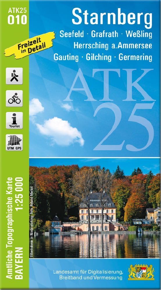 ATK25-O10 Starnberg (Amtliche Topographische Karte 1:25000) Leisure, Home & Garden