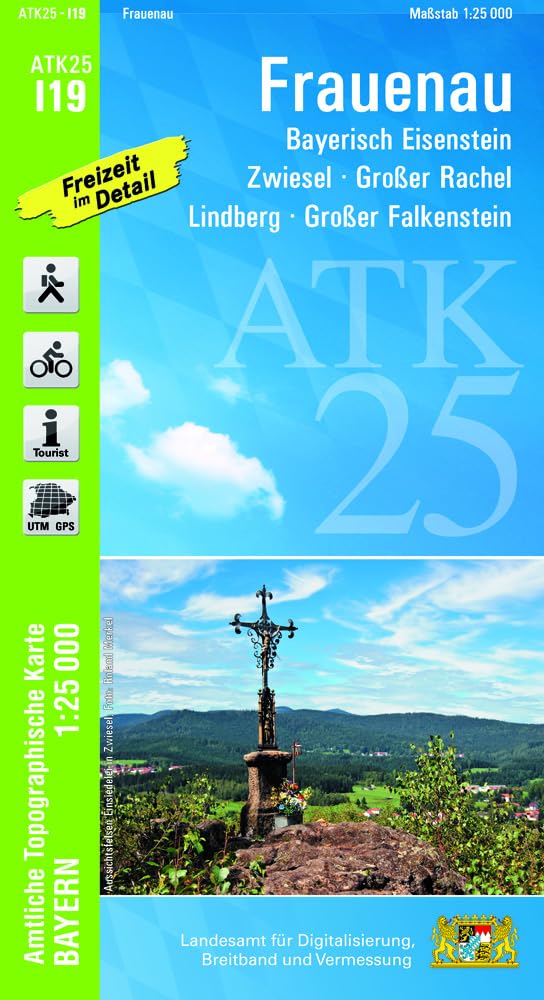 ATK25-I19 Frauenau (Amtliche Topographische Karte 1:25000): Bayerisch Eisenstein, Zwiesel, Großer Rachel, Lindberg, Großer Falkenstein (ATK25 Amtliche Topographische Karte 1:25000 Bayern) Leisure, Home & Garden