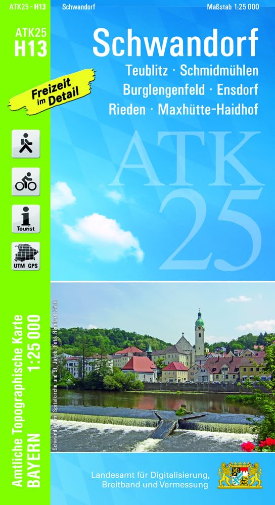 ATK25-H13 Schwandorf (Amtliche Topographische Karte 1:25000) Leisure, Home & Garden