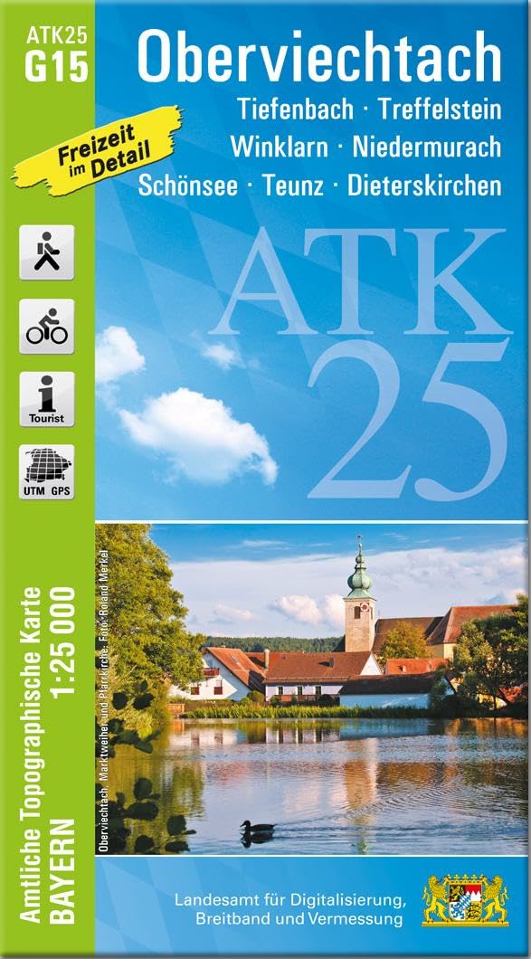 ATK25-G15 Oberviechtach (Amtliche Topographische Karte 1:25000) Leisure, Home & Garden